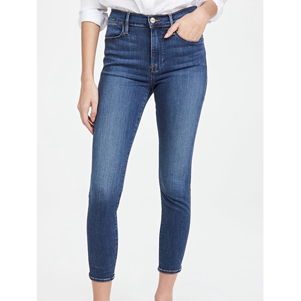 Frame Le Skinny de Jeanne Crop Skinny Jeans